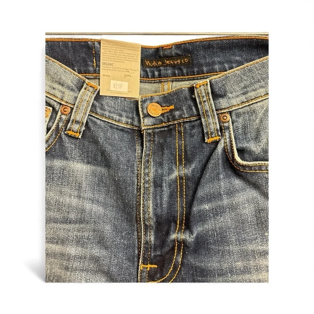 Nudie Jeans Dark Blue Slim Fit Denim